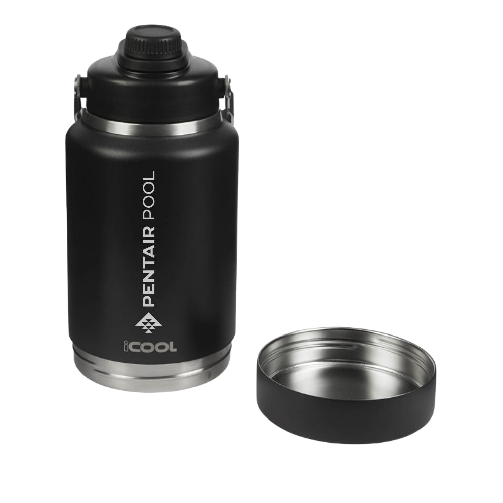 iCOOL 64 oz. Double Wall Stainless Steel Jug w/ Bowl - Pentair Pool