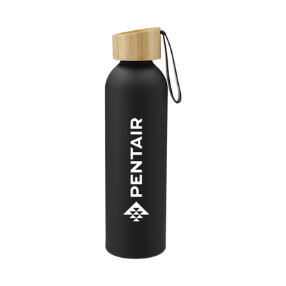 Ryze 22 oz. Aluminum Sports Water Bottle in Black