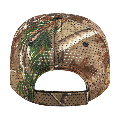 Polyester Large Mesh Camo Cap